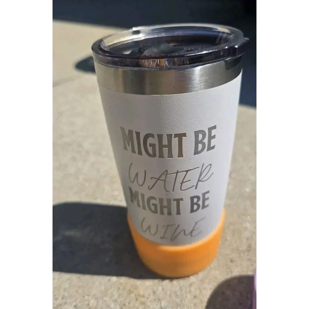 13108 Bullseye GLOW IN THE DARK Orange Silicone Boot Cover Tumbler Topper